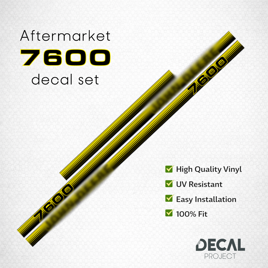 John Deere 7600 Decal Kit – High-Quality Restoration Stickers - Full Set