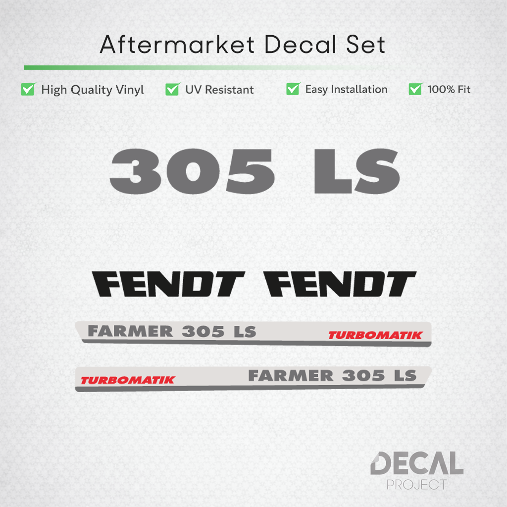 Fendt Farmer 305 LS Turbomatik Decal Kit - Classic Farmer Series