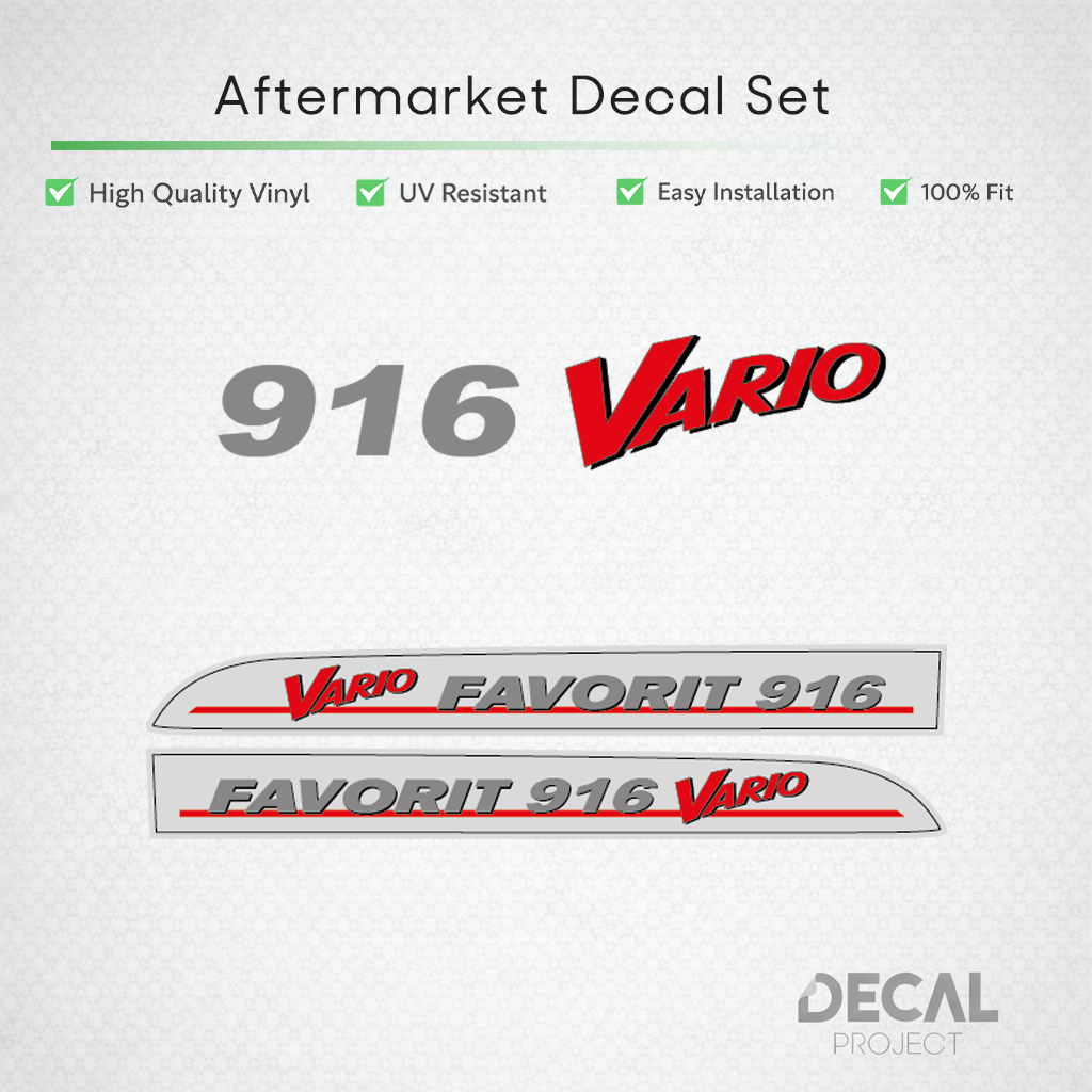Fendt Favorit 916 Vario Decal Set - First Generation Facelift Restoration