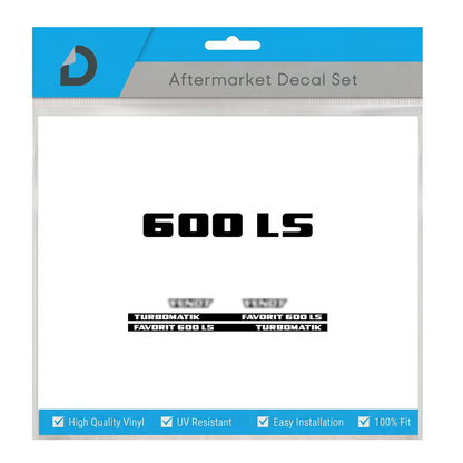 Fendt Favorit 600 LS Turbomatik Decal Set - Classic 6-Cyl High-Tack Vinyl Kit