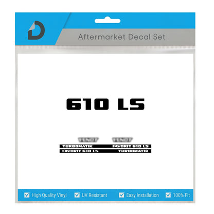 Fendt Favorit 610 LS Turbomatik Decal Kit - Classic 6-Cyl High-Tack Vinyl Set