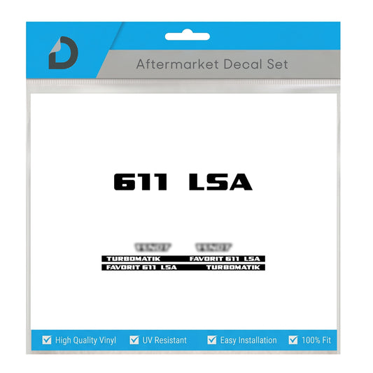 Fendt Favorit 611 LSA Turbomatik Decal Set - Classic 6-Cyl High-Tack Vinyl Kit