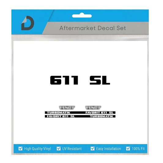 Fendt Favorit 611 SL Turbomatik Decal Set - Classic 6-Cyl Restoration Vinyl Kit