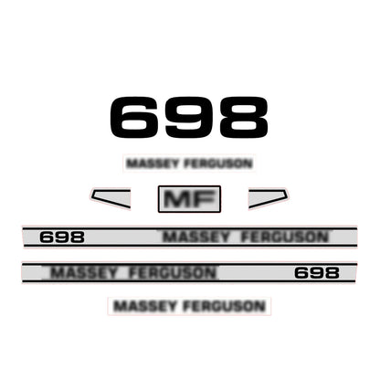 Aftermarket Decal Kit Compatible with Massey Ferguson 698 – Premium Restoration Vinyl Set