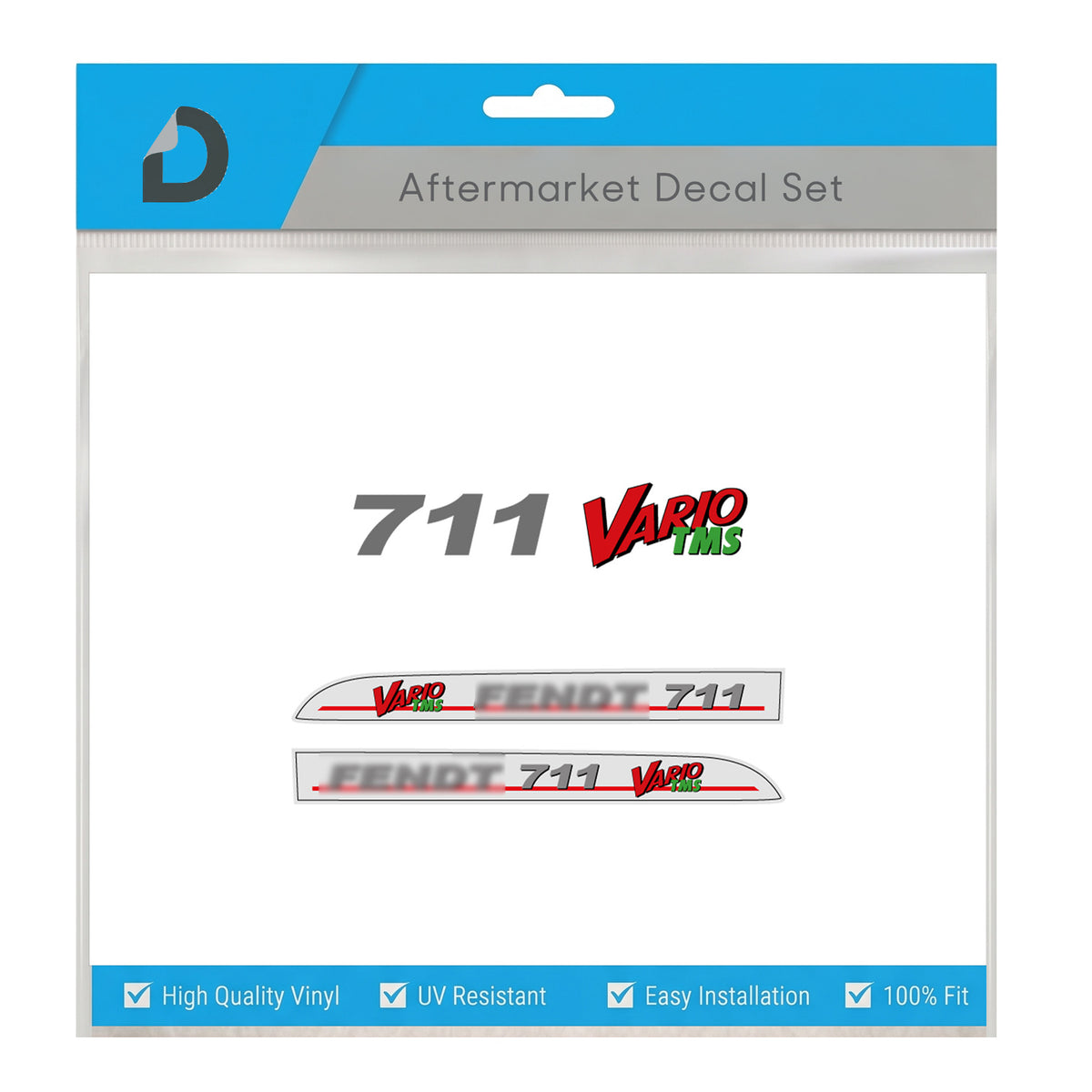 Fendt 711 Vario TMS Decal Set - Premium 700 Series Gen 1 Restoration Vinyl Kit