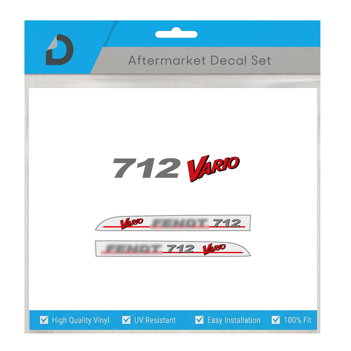 Fendt 712 Vario Decal Set - Premium 700 Series Gen 1 Restoration Vinyl Kit