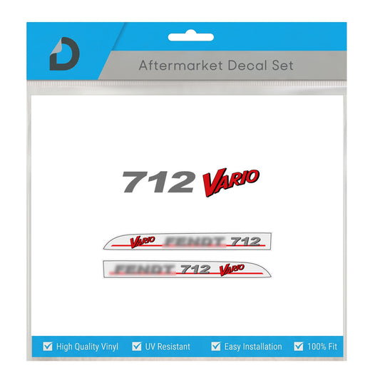 Fendt 712 Vario Decal Set - Premium 700 Series Gen 1 Restoration Vinyl Kit