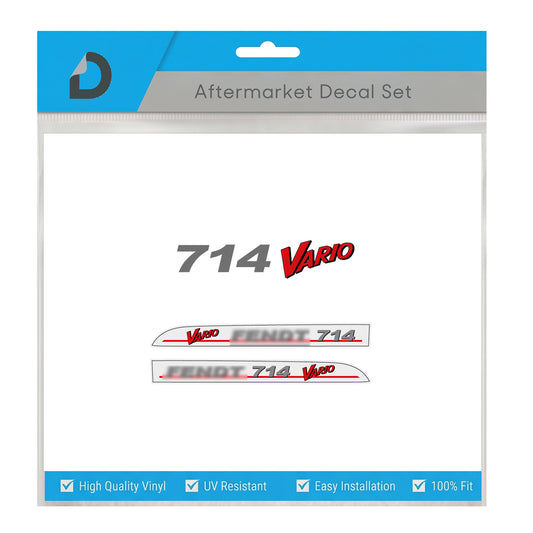 Fendt 714 Vario Decal Set - Restoration Vinyl Premium 700 Series