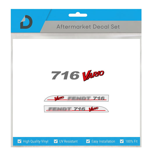 Fendt 716 Vario Decal Set - Restoration Vinyl Premium 700 Series