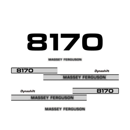 Aftermarket Decal Kit Compatible with Massey Ferguson 8170 – Premium Restoration Vinyl Set