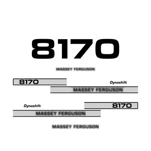 Aftermarket Decal Kit Compatible with Massey Ferguson 8170 – Premium Restoration Vinyl Set