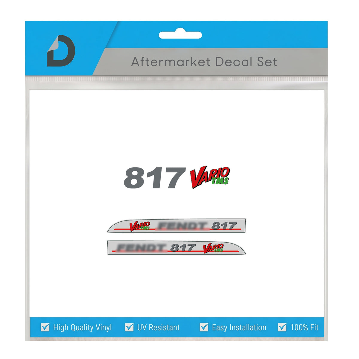 Fendt 817 Vario TMS Decal Set - Premium 800 Series Restoration Vinyl Kit