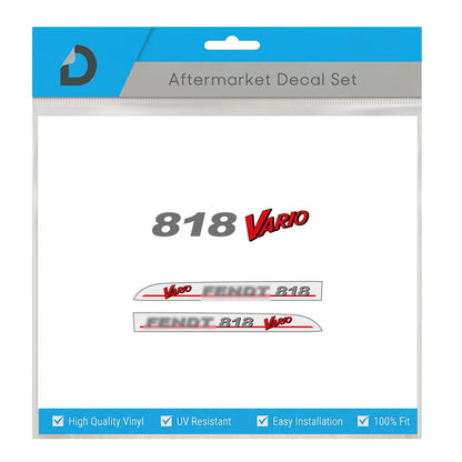 Fendt 818 Vario Decal Set - Premium 800 Series Restoration Vinyl Kit