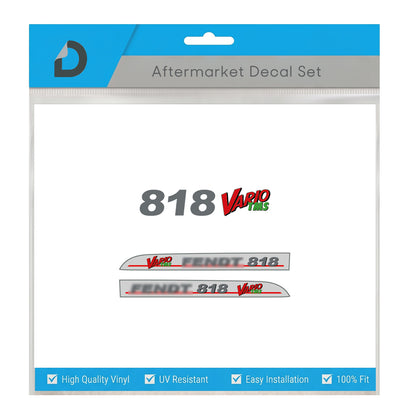 Fendt 818 Vario TMS Decal Set - Silver Edition - Premium Restoration Set