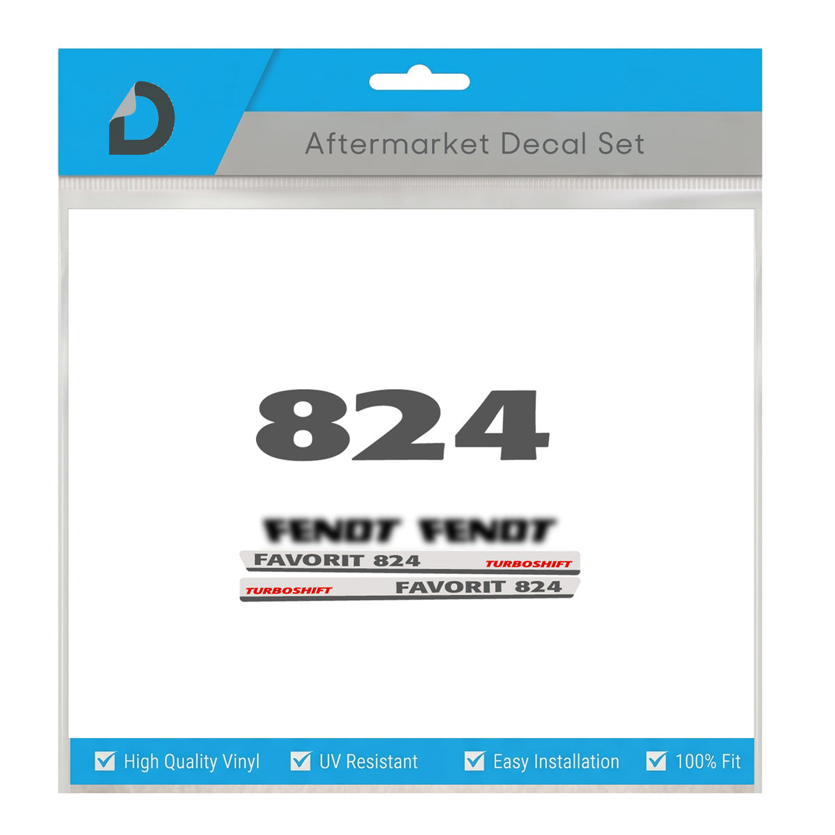Fendt Favorit 824 Turboshift Decal Set - The Ultimate 800 Series Restoration Kit