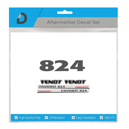 Fendt Favorit 824 Turboshift Decal Set - The Ultimate 800 Series Restoration Kit