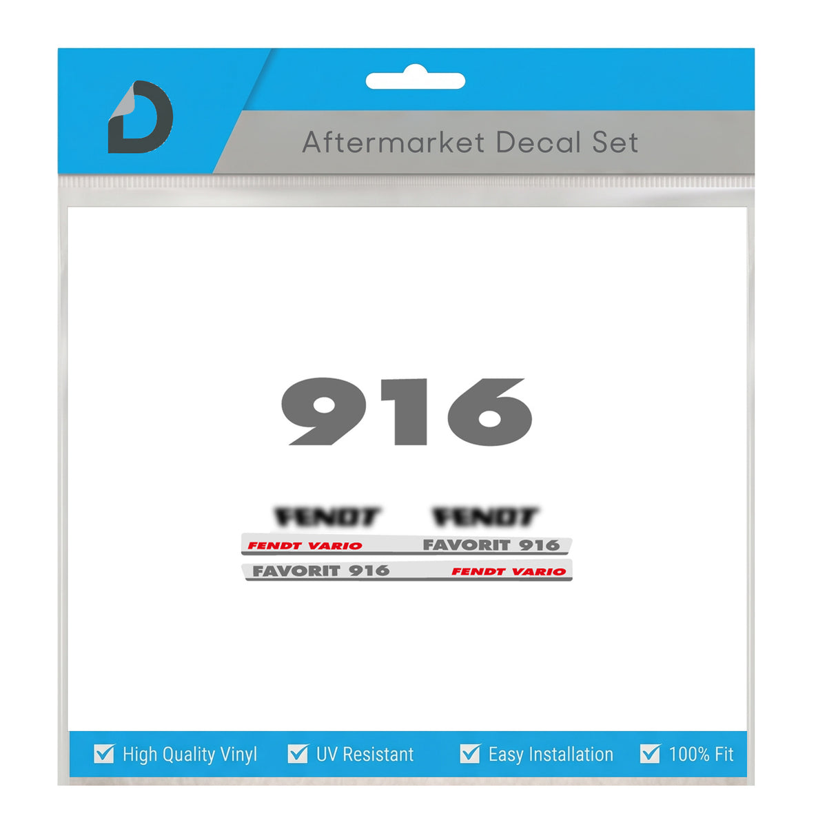 Fendt Favorit 916 Vario Decal Set - First Generation Restoration