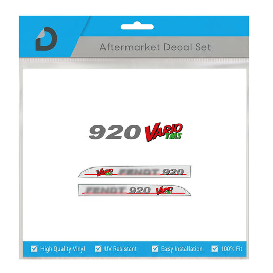 Fendt 920 Vario TMS Decal Set - Silver Edition - Premium 900 Series Vinyl Kit