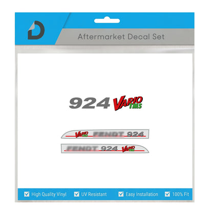 Fendt 924 Vario TMS Decal Set - Silver Edition - Premium 900 Series Vinyl Kit