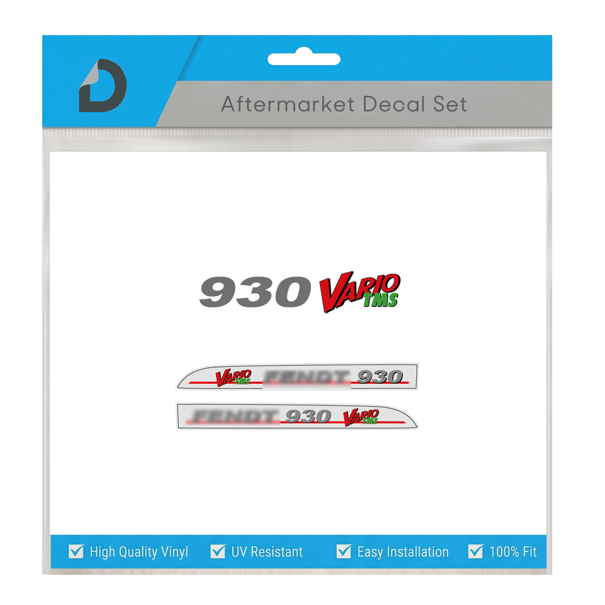 Fendt 930 Vario TMS Decal Set - Silver Edition - 900 Series Flagship Set