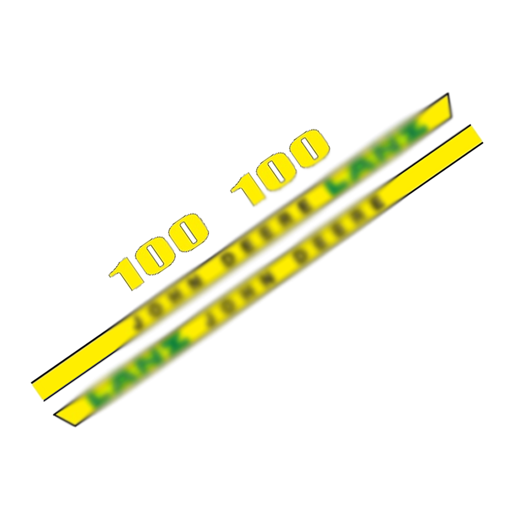 John Deere 100 Decal Kit – Hood & Safety Stickers Set – Complete Replacement