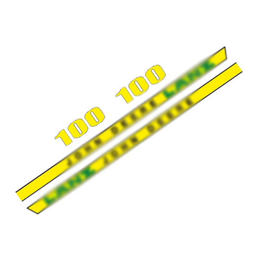 John Deere 100 Decal Kit – Hood & Safety Stickers Set – Complete Replacement