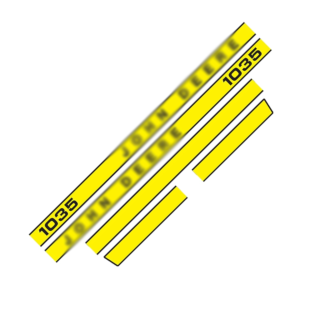 John Deere 1035 Decal Kit – Hood & Safety Stickers – Complete Replacement Set