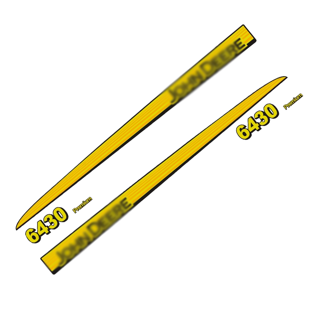 John Deere 6430 Premium Decal Kit – Aftermarket Restoration Stickers - Full Set