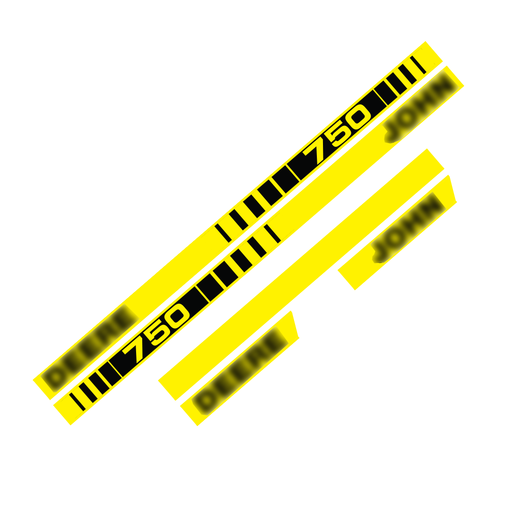Aftermarket set fits JD 750 Decal Kit -Aftermarket Restoration Sticker - Full Set